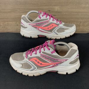 Saucony Womens Cohesion 9 S15279-1 Gray Running Shoes Sneakers Size 10 Athletic